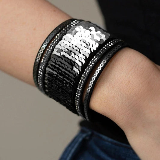 Heads or Mermaid Tails (silver to black)