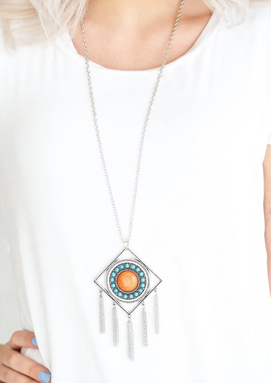 Sandstone Solstice (orange/turquoise)