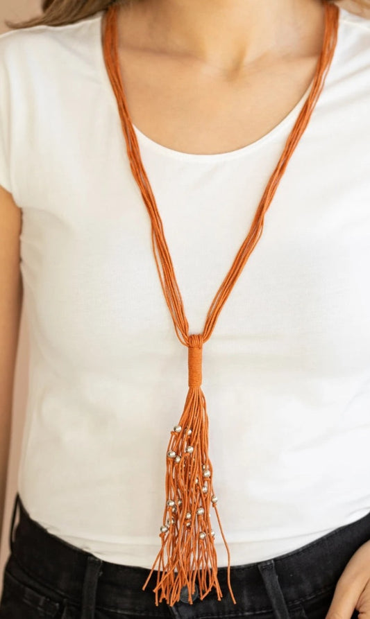 Hand-Knotted Knockout (orange)