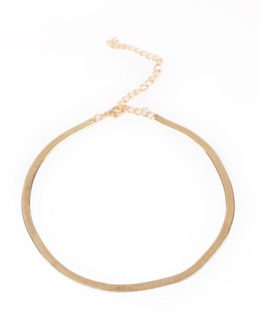Serpentine Sheen (gold/choker)