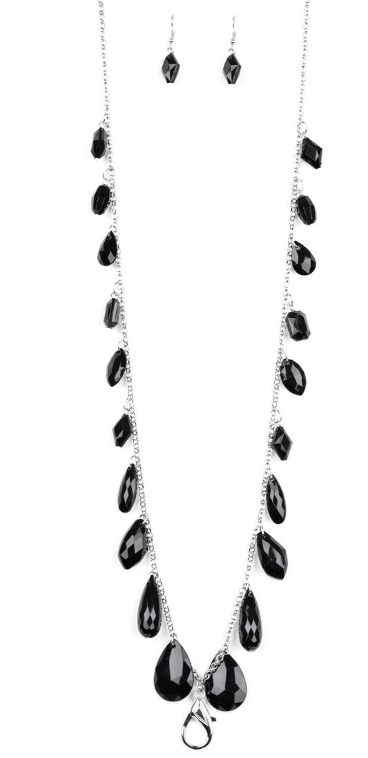 GLOW and steady wins the race (black/lanyard)