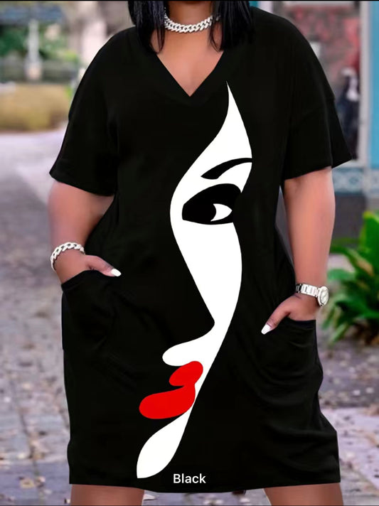 1/2 face dress