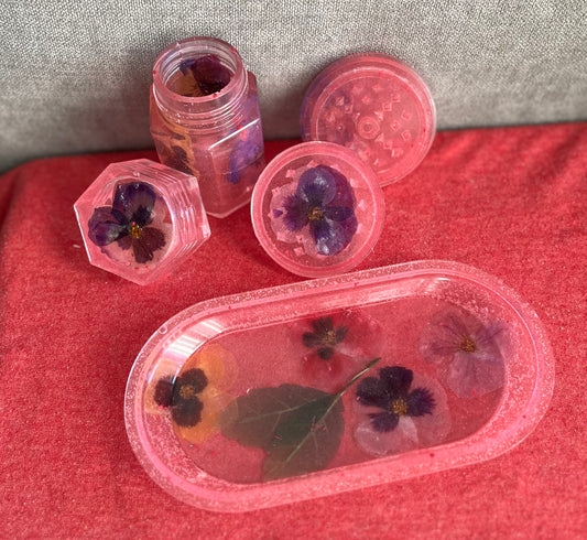 Tray set