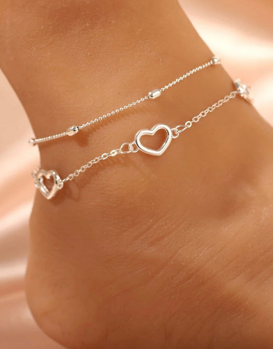 Silver hearts