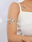 Silver snake arm cuff