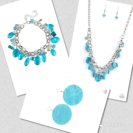 Blue & Silver set